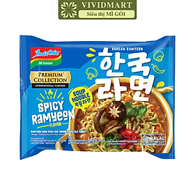 INDOFOOD - Mì Indomie Premium hương vị Nấm cay, Mì nấm cay Indomie Premium, Mì Indomie nấm cay (83g/gói)