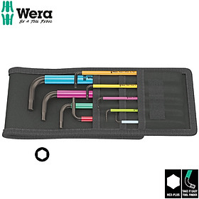 Mua Bộ lục giác hệ INCH nhiều màu sắc 9 cái 950/9 Hex-Plus Multicolour Imperial 1 L-key set  imperial BlackLaser Wera 05022639001