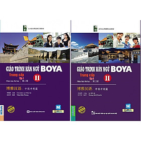 Combo 2 Cuốn Giáo Trình Hán Ngữ Boya Trung Cấp II (Tập 1 + tập 2) tặng kèm bookmark