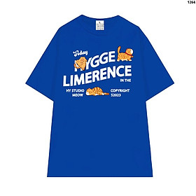 Cao cấp - Áo thun tay lỡ unisex nam nữ oversize in chữ Hygge Limerence