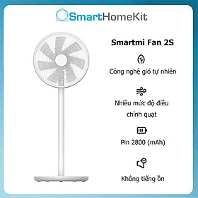 Quạt Điện Thông Minh Smartmi Standing Fan 2S động cơ không chổi than biến tần DC - Hàng Chính Hãng