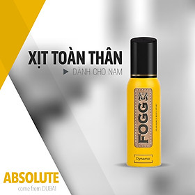 Xịt toàn thân nước hoa Dubai FOGG Dynamic 120ml,Xịt toàn thân hương nước hoa,Xịt nước hoa,Xịt thơm,Xịt mùi cơ thể,Xịt toàn thân unisex,Xịt toàn thân lưu hương 6-8 tiếng, Xịt khử mùi toàn thân nước hoa,Không gas