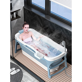 Mua Chậu tắm -bồn tắm silicon gấp gọn cho cả gia đình - tiết kiệm không gian phòng tắm