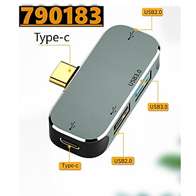 Mua Hub usb type-c ra usb  type-c  Aux cho laptop  điện thoại  máy tính bảng