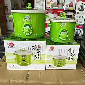 [AnhOtShop] NỒI NẤU CHẬM XANH ĐA CHỨC NĂNG 1.5L và 2.5L – Đẳng cấp công nghệ, dành cho gian bếp hiện đại. Nồi kho cá, hầm cháo tiện dụng