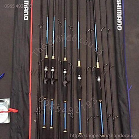 COMBO CẦN CÂU LURE MÁY NGANG CẦN SHIMANO 2 NGỌN VÀ MÁY LV201