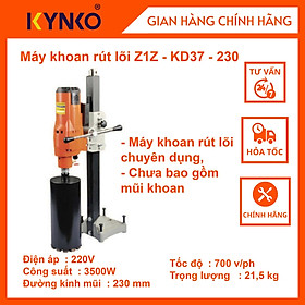 Máy khoan rút lõi - KD37 cầm tay giá tốt chính hãng Kynko Z1Z- KD37 -230 #6371