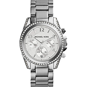 Đồng Hồ Michael Kors MK5165 Đính Đá Với Tông Màu Bạc Ấn Tượng