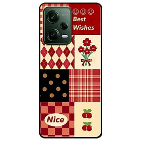 Ốp lưng dành cho Redmi Note 12 - Redmi Note 12 Pro 4G - Redmi Note 12 Pro 5G - Ô Vuông Đỏ Cherry - Hàng Chính Hãng