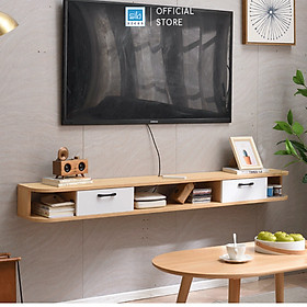 Mua Kệ Trang Trí Tivi Phòng Khách  Phòng Ngủ Hiện Đại Màu Gỗ Sồi Kết Hợp Trắng SIB Decor TV161