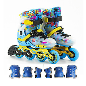 [Tặng Bảo Hộ Tay Chân] Giày Patin Trẻ Em Centosy Kid Pro, Form Nhựa, Độ Chịu Lực Cao, Có Khóa Bánh Cho Bé