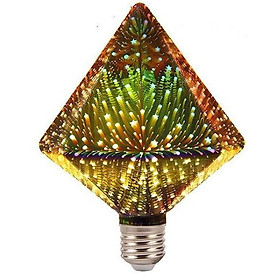 Bóng đèn 3D led nhiều màu kim cương 3W