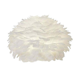 Nordic Feather Lamp Shade Ceiling Desk Lamp Cover for Bedroom Office Decor