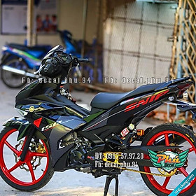 Tem Rời EX 150 Sniper đen đỏ