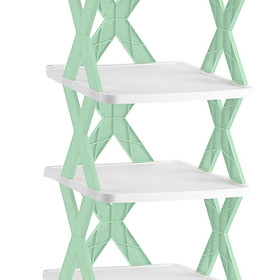 Foldable Shoe Rack Shoe Shelf Portable Flower Pot Holder Shoe Closet Shoe Storage Organizer Shoe Stand for Apartment Bathroom