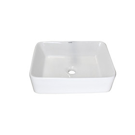Mua Chậu lavabo rửa mặt LP-8032 sứ trắng cao cấp kích thước 480x375x130mm