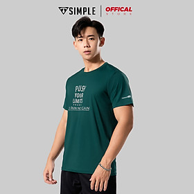 Áo Thể Thao Nam TSIMPLE cổ tròn tay ngắn tập gym vải thun lạnh thoáng mát co giãn chuẩn form MSSAHP009 - Rêu - L 61 - 70kg