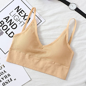 Áo Bra Croptop Thun Gân Với Đệm Ngực Gợi Cảm Và Hở Lưng Siêu Mát Dành Cho Nữ