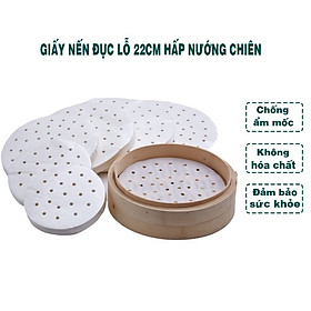 Giấy Nến Lót Nồi Chiên Không Dầu Set 100 Cái Chịu Nhiệt Cao Nướng Thực Phẩm Nướng Bánh Thấm Dầu Đa Năng Tiện