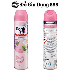 Bình xịt thơm phòng hương hoa Denkmit giúp khử mùi hôi trong không khí Dreamy Blossom, 300 ml, nhập Đức