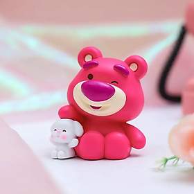 Mua Mô Hình Gấu Dâu Mini Và Thỏ Trang Trí