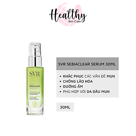 Tinh chất giảm mụn mờ thâm làm mịn da dành cho da dầu mụn svr sebiaclear serum 30ml