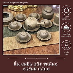Mua Bộ Ấm Chén Trà Đạo Gốm Hồng Sa Bát Tràng  Dáng Đường Vũ Dung Tích 190ml AHS26