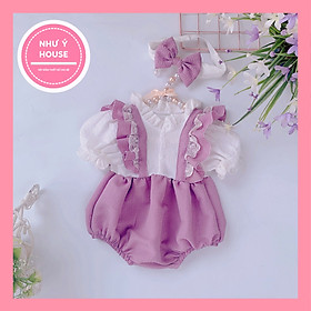 Body bé tím mộng mơ  và giầy vảiNhư Ý House - mặc sinh nhật - thôi nôi
