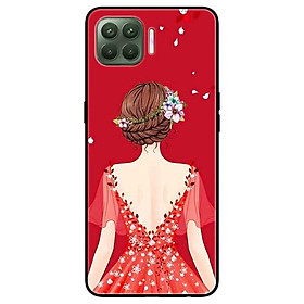 Ốp lưng dành cho Oppo A93 - F17 Pro mẫu Cô Gái Váy Đỏ