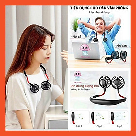 Mua Quạt Đeo Cổ Mini Cổng USB Tiện Lợi