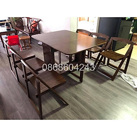 Mua ( ẢNH THỰC TẾ ) BÀN ĂN SỒI NÂU THÔNG MINH GỖ SỒI TỰ NHIÊN – BẢO HÀNH 2 NĂM