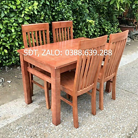 Bàn Ăn 4 ghế gỗ Sồi