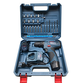 Bộ máy khoan pin, bắt vít pin BOSHUN TSR18 đa năng - Có 2 PIN dùng cả ngày