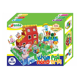 Bộ Đồ Chơi Xếp Hình Khám Phá Nông Trại Sato 92 Chi Tiết