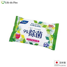 Khăn ướt khử trùng, không mùi Life-do.Plus - Made in Japan
