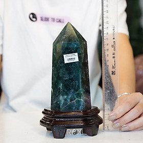 Trụ đá Fluorit xanh 1,52kg - cao 21,5cm