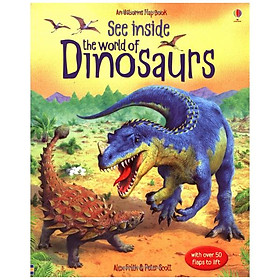 Sách tương tác tiếng Anh - Usborne See Inside the World of Dinosaurs