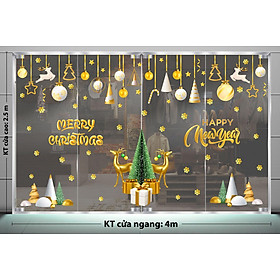 Decal trang trí NOEL 2024 combo số 112