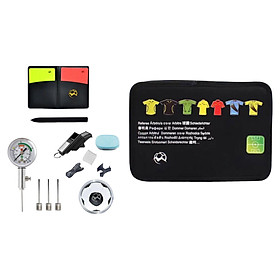 Soccer Referee Accessory Bag whistle Pressure Gauge Equipment Carrying Bag for Football