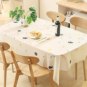 Khăn trải bàn nhựa PVC không thấm nước, hoạ tiết hiện đại