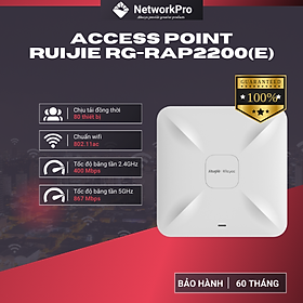 Mua Bộ Phát WiFi Ruijie RG-RAP2200(E) – Chịu Tải 110 User  Tốc Độ 1267Mbps (Hàng Chính Hãng)