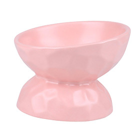 Ceramic Raised Cat Bowl Drinking Pet Feeder Bowl Dish Elevated Cat Food Bowl