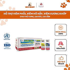Five-Ceftri-Dex-hỗ trợ trị viêm hô hấp cấp, viêm xương-khớp, viêm tử cung cho thú cưng, chim cảnh, gia súc