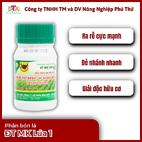 Phân bón lá NPK Sinh Học Đầu Trâu MK-Lúa 1 (10-3-2) - chai 100ml