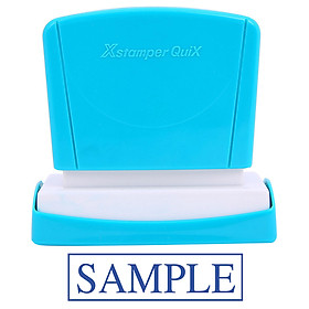 Dấu Đóng Có Mực Xstamper Quix Artline ES-1140QBL - Sample - Xanh