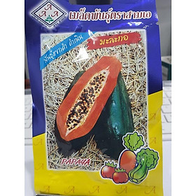 Mua Hạt Giống Đu Đủ Siêu Dài Phuket Thái CT332- Gói 5 gram ( 110 -120 hạt )