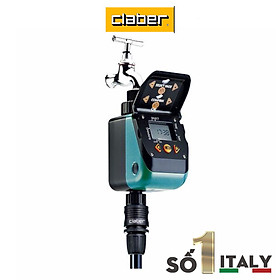 Mua Van Hẹn Giờ Tưới Cây Tự Động Claber Aquauno Video 2 Plus - 8412 Made In Italy  tưới cây 2 lần trong ngày  ngõ vào ren 27mm  có cổng kết nối cảm biến mưa