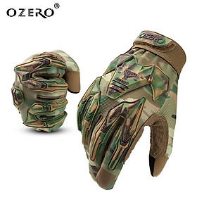 OZERO Cam Phối Quân Quân Sự Găng Tay Chiến Thuật Ngoài Trời Huấn Luyện Bắn Súng Xe Đạp Cắm Trại Ngoài Trời Full Ngón Thiết Bị Nam Color: Type 1 Size: XL