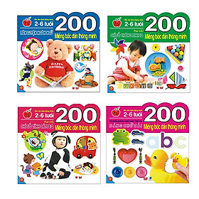 200 Miếng Bóc Dán Thông Minh - Phát Triển Chỉ Số Tình Cảm EQ + Phát Triển Chỉ Số Thông Minh IQ + Rèn Luyện Ngôn Ngữ + Bảng Chữ Cái