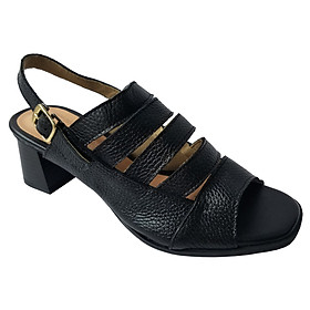 Giày Sandal Cao Gót Da Bò BIGGBEN Cao 5 Phân SDCG149